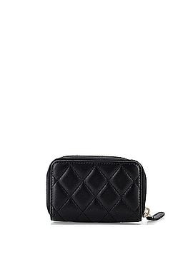 Chanel CC Zip Coin Purse Quilted Lambskin Small (view 2)