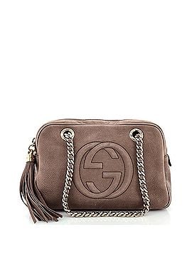 Gucci Soho Chain Zip Shoulder Bag Nubuck Small (view 1)