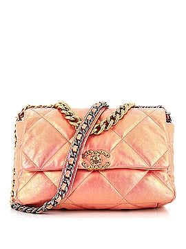 Chanel 19 Flap Bag Quilted Iridescent Calfskin Large (view 1)