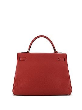 Hermès Kelly Handbag Red Togo with Gold Hardware 32 (view 2)