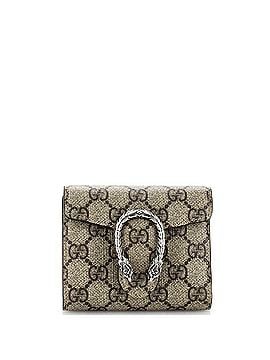 Gucci Dionysus Card Case Wallet GG Coated Canvas Compact (view 1)