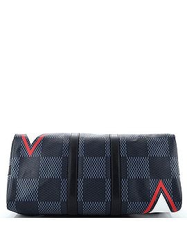 Louis Vuitton Keepall Bandouliere Bag Latitude Damier Cobalt 45 (view 2)