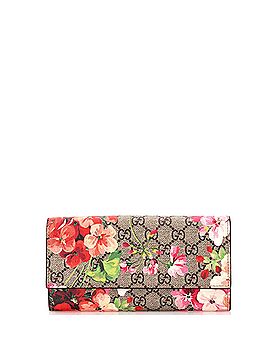 Gucci Continental Wallet Blooms Print GG Coated Canvas (view 1)