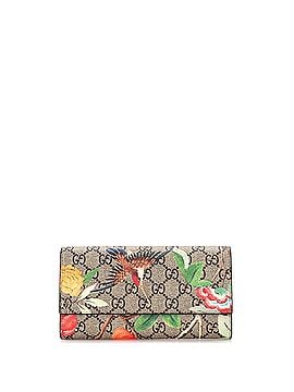 Gucci Continental Wallet Tian Print GG Coated Canvas (view 1)