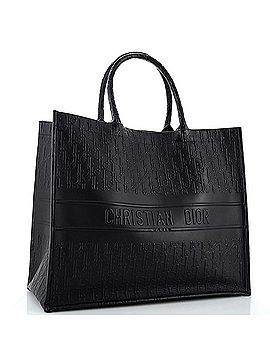 Christian Dior Book Tote Oblique Embossed Calfskin Large (view 2)