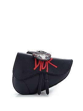 Christian Dior Shawn Stussy Saddle Crossbody Bag Printed Leather (view 1)
