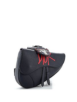 Christian Dior Shawn Stussy Saddle Crossbody Bag Printed Leather (view 2)