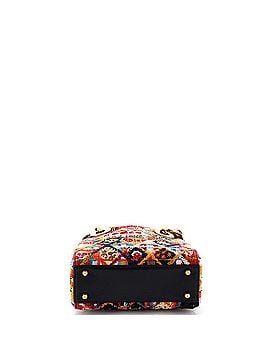 Christian Dior Peace and Love Lady Dior Bag Embroidered Canvas and Leather Mini (view 2)