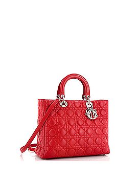 Christian Dior Lady Dior Bag Cannage Quilt Lambskin Large (view 2)