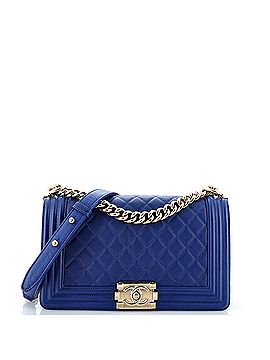 Chanel Boy Flap Bag Quilted Calfskin Old Medium (view 1)