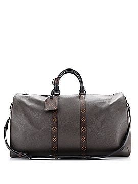 Louis Vuitton Keepall Bandouliere Bag Taiga Leather with Monogram Canvas Trim 50 (view 1)
