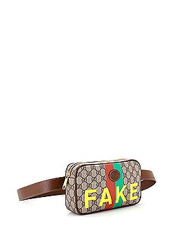Gucci Fake/Not Zip Belt Bag Printed GG Coated Canvas (view 2)