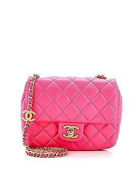 Chanel Coco de Toi Heart Chain Square Flap Bag Quilted Lambskin Mini (view 1)
