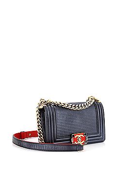 Chanel Boy Flap Bag Cube Embossed Lambskin Small (view 2)