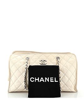 Chanel French Riviera Tote Quilted Caviar Large (view 2)