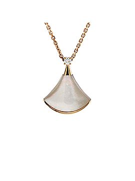 Bvlgari Divas' Dream Pendant Necklace 18K Rose Gold with Mother of Pearl and Diamond Small (view 1)