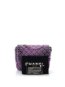 Chanel Denimpression Flap Bag Quilted Distressed Denim Small (view 2)