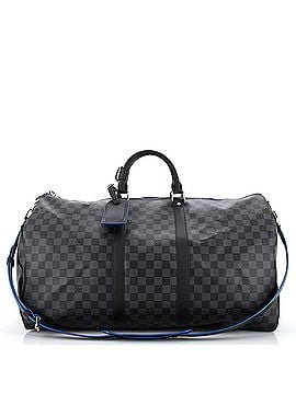 Louis Vuitton Keepall Bandouliere Bag Damier Graphite 55 (view 1)