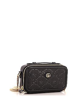 Gucci Star Chain Shoulder Bag GG Embossed Leather Mini (view 2)