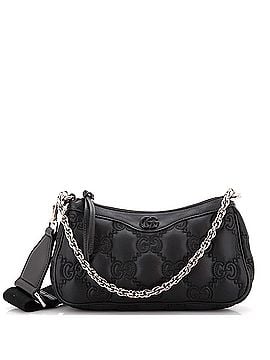 Gucci Zip Shoulder Bag GG Embossed Matelasse Nylon with Leather Mini (view 1)