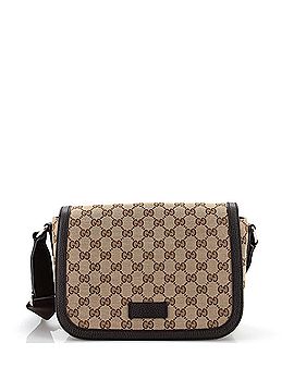 Gucci Flap Messenger Bag (Outlet) GG Canvas Small (view 1)