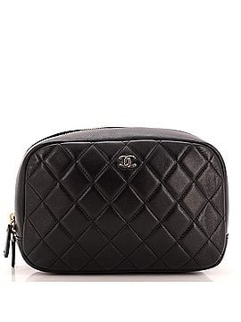 Chanel Curvy Cosmetic Pouch Quilted Lambskin Medium (view 1)