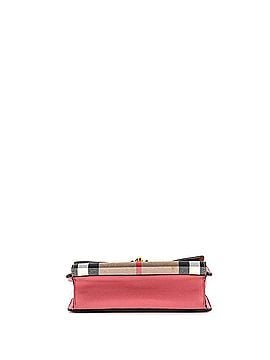 Burberry Macken Crossbody Bag Leather and House Check Canvas Small (view 2)