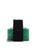 Chanel 100% Patent Leather Green Kisslock Flap Phone Holder with Chain Quilted Shiny Calfskin One Size - photo 3