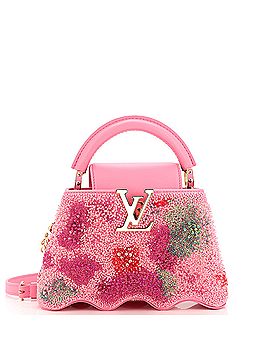 Louis Vuitton Capucines Capushell Bag Beaded Satin with Leather Mini (view 1)