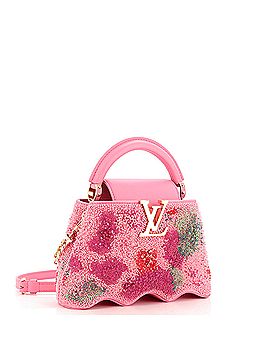 Louis Vuitton Capucines Capushell Bag Beaded Satin with Leather Mini (view 2)