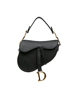 Dior Mini Leather Saddle Bag (view 1)