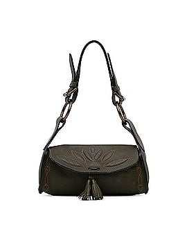 Mulberry Floral Embroidered Leather Shoulder Bag (view 1)