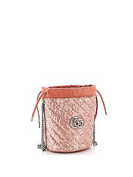 Gucci GG Marmont Bucket Bag Diagonal Quilted Sequins Mini (view 2)