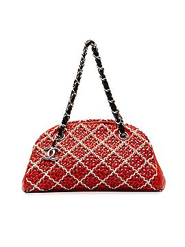 Chanel Small Patent Stitch Just Mademoiselle Bowling Bag (view 1)