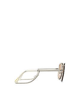 Chanel Chain-Link Accent Square Sunglasses (view 2)