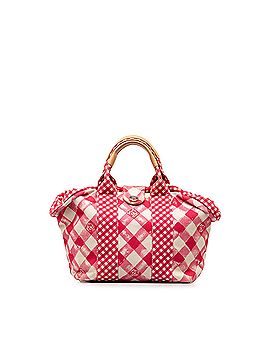 Chanel Canvas Gingham Tote (view 1)
