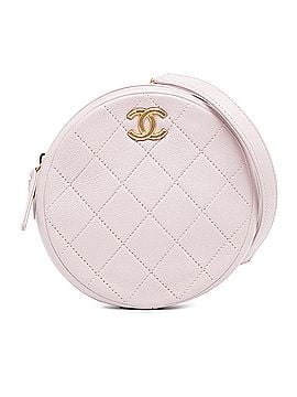 Chanel Quilted Patent Round Clutch with Chain (view 1)