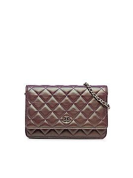 Chanel Iridescent Lambskin CC Wallet on Chain (view 1)