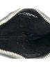 Saint Laurent 100% Leather Gray Monogram Fragments Zip Card Holder Matelasse Chevron Leather One Size - photo 5
