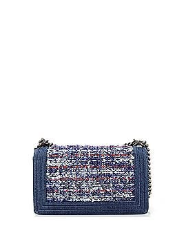 Chanel Boy Flap Bag Quilted Tweed With Denim Old Medium (view 2)