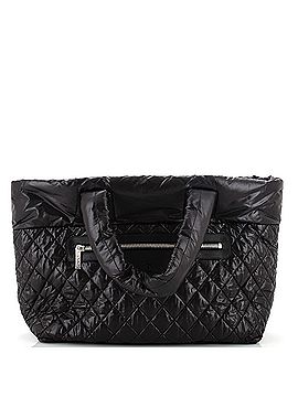 Chanel Coco Cocoon Zipped Tote Quilted Nylon Large (view 1)