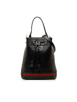 Gucci Small Ophidia Leather Bucket Bag (view 1)