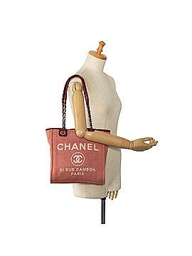 Chanel Mini Canvas Deauville Tote (view 2)