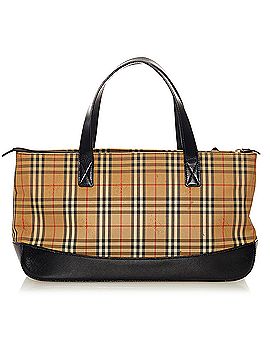 Burberry Haymarket Check Canvas Handbag (view 2)