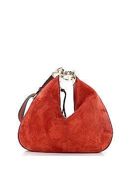 Gucci Attache Shoulder Bag Suede Small (view 1)