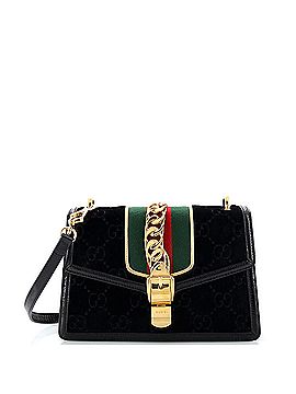Gucci Sylvie Shoulder Bag GG Velvet Small (view 1)