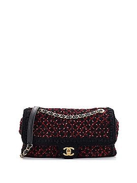 Chanel CC Chain Flap Bag Knit Fabric Medium (view 1)