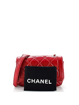 Chanel Hold The Line Flap Bag Quilted Shiny Aged Calfskin Mini (view 2)