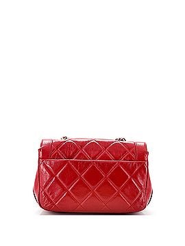 Chanel Hold The Line Flap Bag Quilted Shiny Aged Calfskin Mini (view 2)