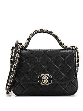 Chanel Chain Infinity Top Handle Bag Quilted Lambskin Mini (view 1)